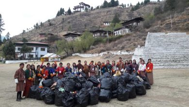 The amount of waste gathered by volunteers is both impressive and saddening [image by: Clean Bhutan]