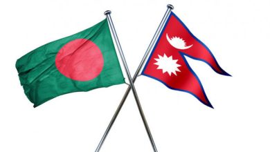 Nepal-Bangladesh Flags