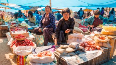Paro's weekend market isn't very large but it has a traditional feel it is busiest on Sunday mornings