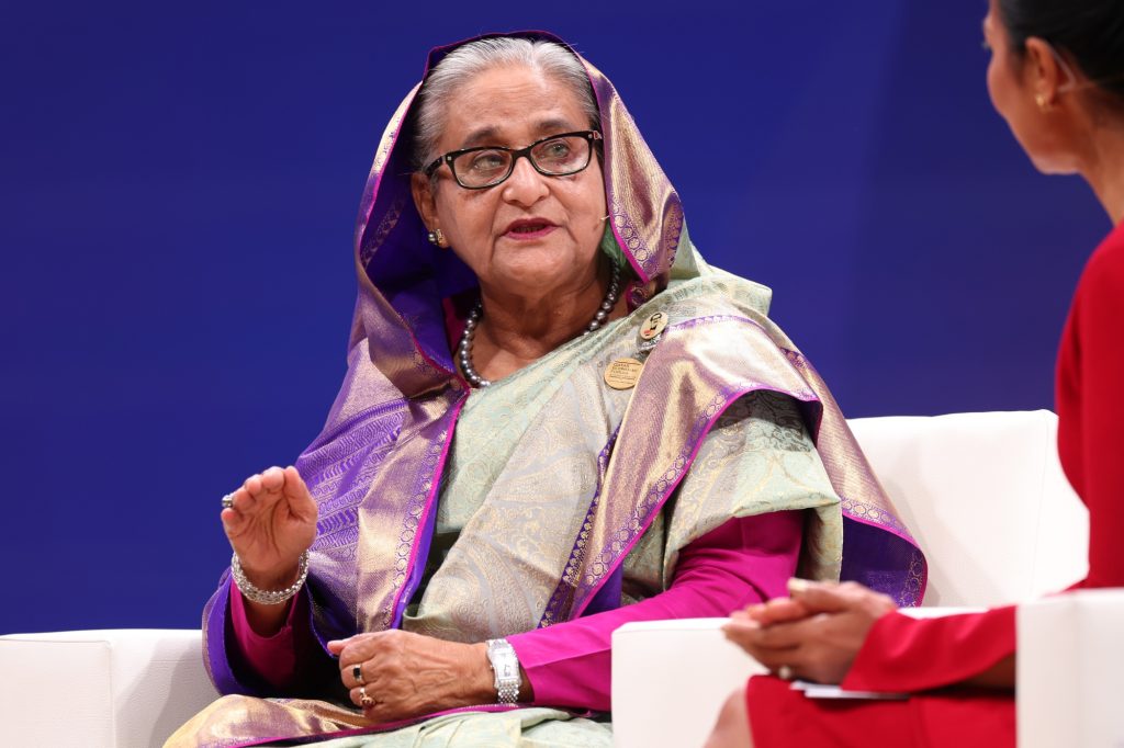Sheikh Hasina in Doha on May 24.Photographer: Christopher Pike/Bloomberg