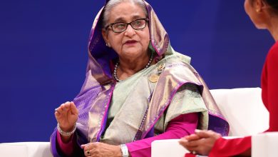 Sheikh Hasina in Doha on May 24.Photographer: Christopher Pike/Bloomberg