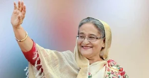 Prime minister and ruling Awami League president Sheikh Hasina