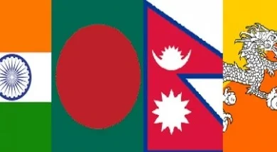 india bangladesh nepal bhutan flag