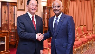 Wang Yubo, the Governor of Yunnan Province of the People's Republic of China, paid a courtesy call on President Ibrahim Mohamed Solih on Sunday.