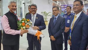 Indian External Affairs Minister Dr S Jaishankar arrived Dhaka on Thursday evening