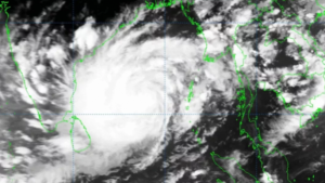 Cyclone Mocha is expected to hit land on Sunday with wind speeds of up to 160 kilometers (100 miles) per hour and gusts up to 175 kph (110 mph) between Cox's Bazar in Bangladesh and Kyaukpyu in Myanmar