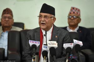 In his political document, Oli also accused the ruling coalition of practising undemocratic activities.
