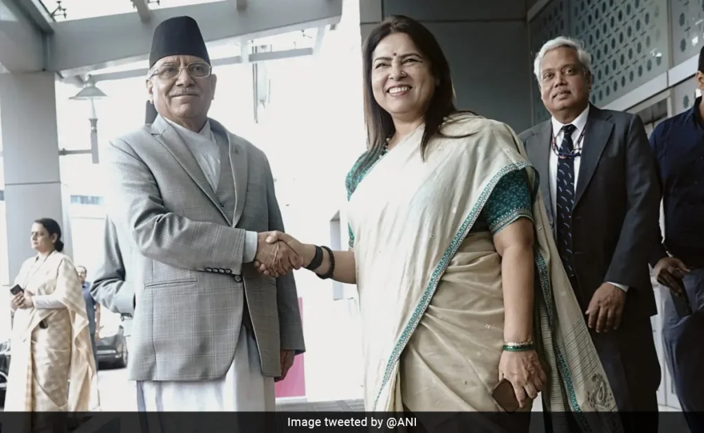 Nepal Prime Minister Pushpa Kamal Dahal 'Prachanda' arrived in New Delhi on Wednesday