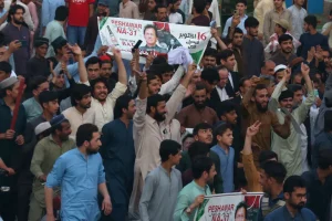 The latest protests in Pakistan will likely delay the resumption of its bailout programme from the IMF [Muhammad Sajjad/AP]