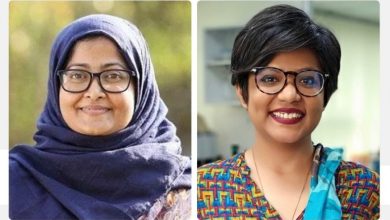 Photo collage of two Bangladeshi scientists Dr Gawsia Wahidunnesa Chowdhury and Dr Senjuti Saha. -- UNB photo