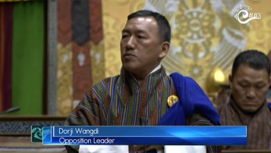 The Opposition Leader Dorji Wangdi