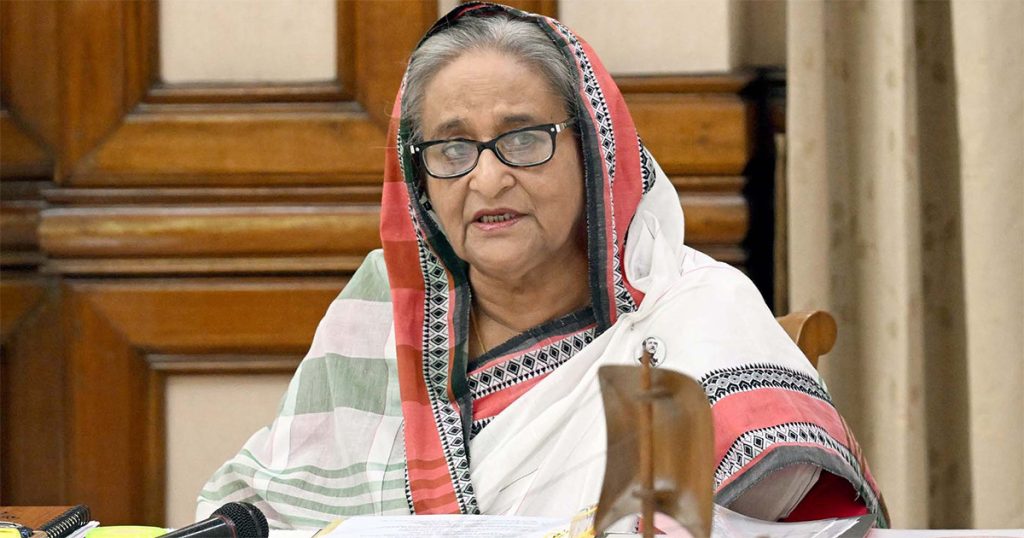 File photo of Prime Minister Sheikh Hasina PID