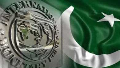 Pakistan flage and IMF Logo : Photo: Collected