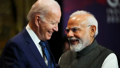 President Joe Biden with Indian Prime Minister Narendra Modi at the summit of the Group of 20 industrial and emerging-market countries in Nusa Dua, Bali, Indonesia, last year. Sean Kilpatrick / The Canadian Press via AP file