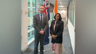 Acting Deputy Secretary Steven Moore and Special Secretary Nivedita Shukla Verma (Photo/ANI)