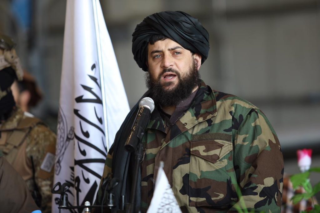 The acting Minister of Defense, Mullah Mohammad Yaqoob Mujahid