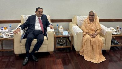 Indian billionaire industrialist Gautam Adani, the founder and chairman of Adani Group, came to Bangladesh on Saturday and met Prime Minister Sheikh Hasina at her Ganabhaban office.