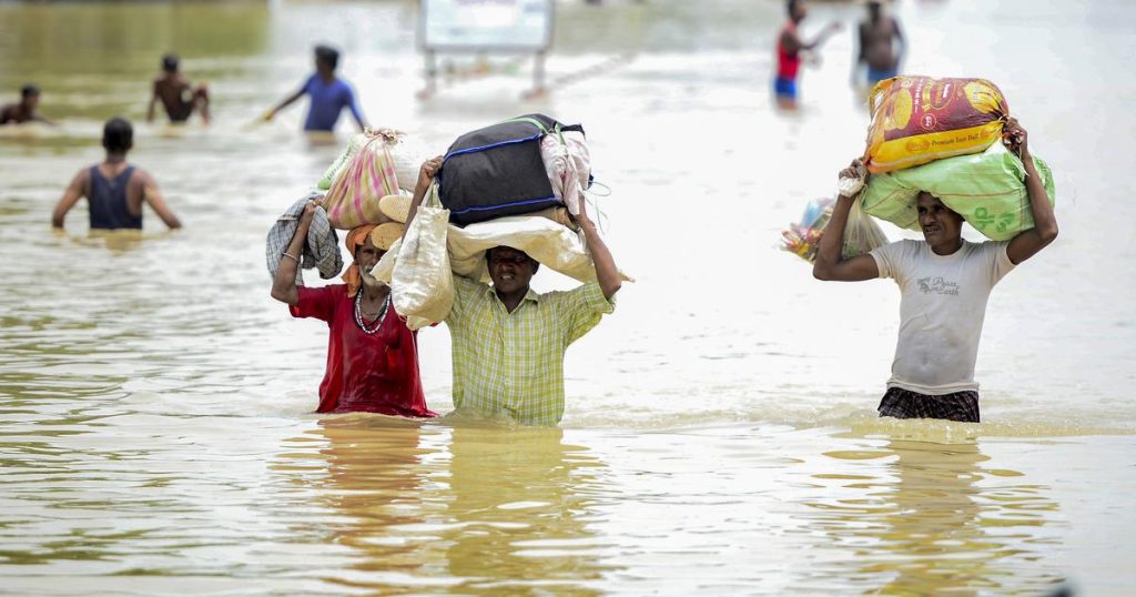 Pragyaraj is just one of the Indian cities that was affected by floods this year. | Sanjay Kanojia/AFP