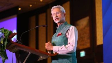 Addressing the Indian community soon after his arrival in Bangkok, Jaishankar spoke about the connectivity between Thailand and India. (Photo: Dr S Jaishankar/ Twitter)