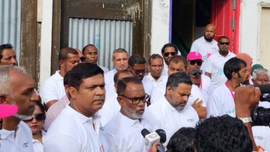 Abdul Raheem meeting with the press ahead of the Progressive Coalition starting off door-to-door campaigns. (Photo / PPM)