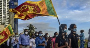 Sri Lanka's economy improved it secured the$2.9 billion bailout from the IMF in March, which helped tame inflation, improve dollar inflows and appreciate its currency.