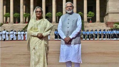 File image of Prime Minister Sheikh Hasina and her Indian counterpart Narendra Modi. Photo:Prime Minister Narendra Modi's official website