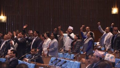 File - The major opposition party UML obstructed the House of Representatives again on Tuesday. Photo: RSS