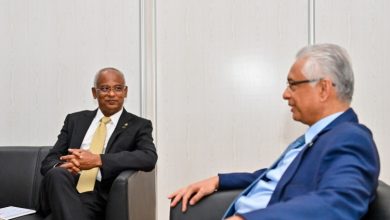 President Ibrahim Mohamed Solih to the Prime Minister of Mauritius