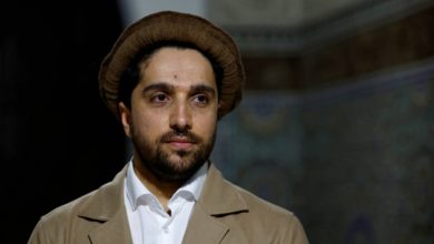 Ahmad Massoud, exiled leader of the National Resistance Front of Afghanistan (NRF) and son of the former anti-Soviet mujahideen commander Ahmad Shah Massoud, poses during an interview for the launching of his new book "Notre liberte" at the Grand Mosque of Paris, France, September 28, 2023. Photo: REUTERS/Sarah Meyssonnier