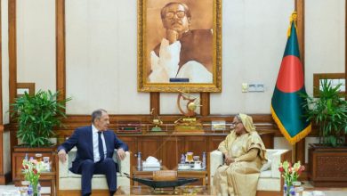 Russian Foreign Minister Sergey Lavrov pays courtesy call to Bangladesh Prime Minister Sheikh Hasina on 8 September 2023. Photo: Ministry of Foreign Affairs of Russia