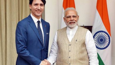The Prime Minister, Shri Narendra Modi with the Prime Minister of Canada, Mr. Justin Trudeau, at Hyderabad House, in New Delhi on February 23, 2018