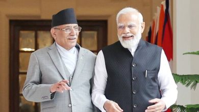 PM Narendra Modi and the Prime Minister of Nepal, Pushpa Kamal Dahal, at Hyderabad House, in New Delhi on June 01, 2023. ( Image Source : PIB )