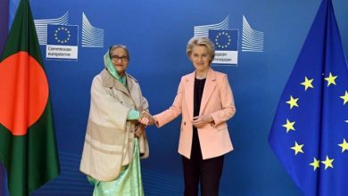 PM Hasina and European Commission Chairman Ursula von der Leyen were present at the signing of a number of agreements Bangladesh government and the European Investment Bank (EIB) at the European Commission Headquarters, Brussels on 25 October. Photo: BSS