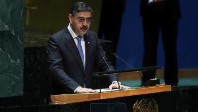 Prime Minister of Pakistan Anwaar-ul-Haq Kakar addresses the 78th United Nations General Assembly at U.N. headquarters in New York City, New York, U.S., September 22, 2023. REUTERS/Mike Segar/File Photo