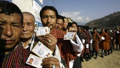 File photo of voters in Bhutan.