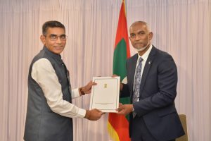Dr. Mohamed Muizzu has confirmed discussions with the Indian Ambassador to the Maldives