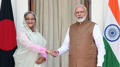 Prime Minister Narendra Modi and his Bangladeshi counterpart Sheikh Hasina