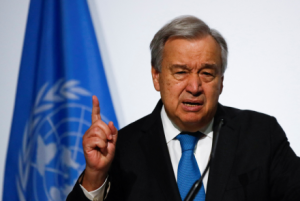 The UN Secretary-General Antonio Guterres