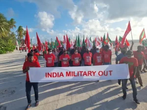 Opposition leader President Abdulla Yameen has embarked on a nationwide campaign to strengthen the “India Out” campaign.
