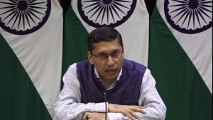 India's Ministry of External Affairs Spokesperson Arindam Bagchi. Photo: Collected