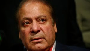 Nawaz Sharif speaks during a news conference at a hotel in London, Britain July 11, 2018. REUTERS/Hannah McKay/File Photo