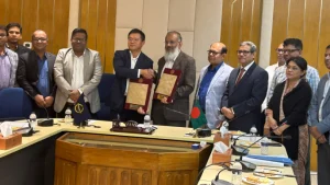 Md Shahriar Kader Siddiky, secretary of Economic Relations Division (ERD), and Jiangbo Ning, deputy country director of ADB, signed the loan agreement at a ceremony at ERD in Dhaka on Tuesday (2 January).