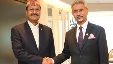 Minister for Foreign Affairs NP Saud and his Indian counterpart S Jaishankar during BIMSTEC in Bangkok in July last year. S Jayshankar's X Account