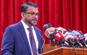 Sri Lankan Minister of State for Foreign Affairs Tharaka Balasuriya