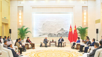 Maoist Centre politicians meet Chinese leaders in Beijing. Photo: Courtesy of IDCPC
