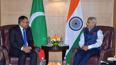 Why is the foreign minister of the Maldives on a visit to India?