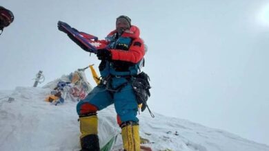 A living legend of mountaineering, Sherpa was born in 1970 in Thame. (File)