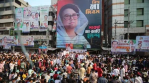 BNP’s Dhaka South city unit organized the rally in front of the party’s Nayapaltan central office on Friday, May 10, 2024. Photo: Mahmud Hossain Opu/ Dhaka Tribune