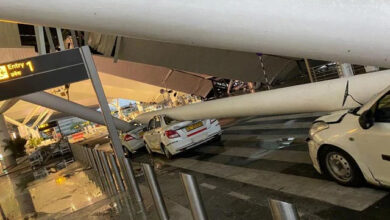 Visuals from the site of the incident at Delhi airport. (ANI Photo)