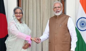 Sheikh Hasina is going to India today to attend Modi's swearing-in ceremony